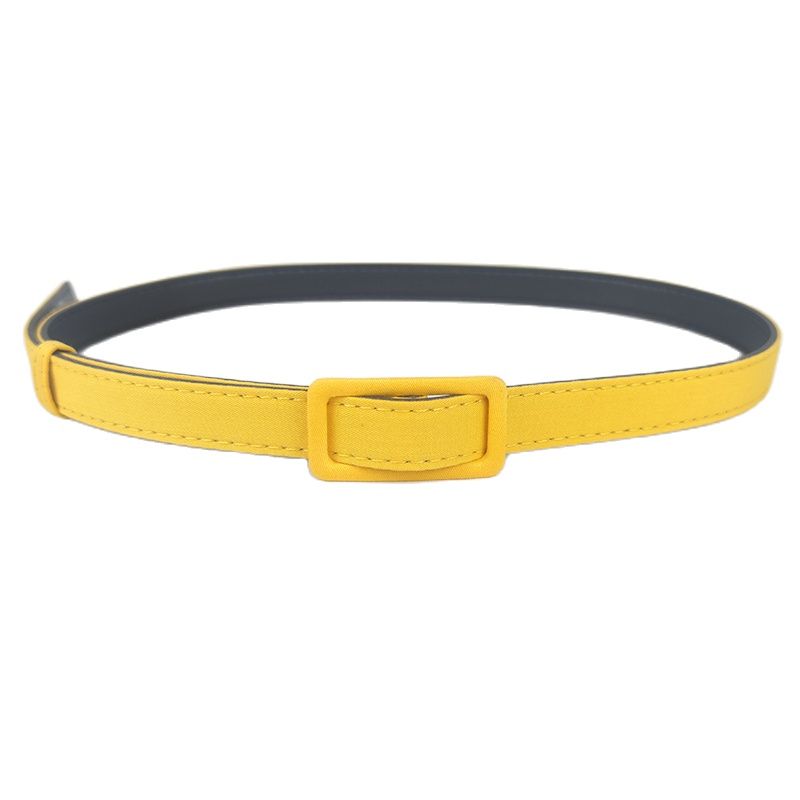 Tech Wear Accessories - Simple Yellow Decorative Belt Elastic Fashion