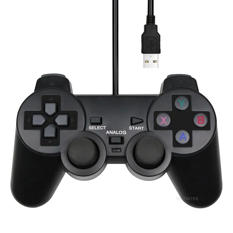 Tech Gaming Accessories - Wired USB PC Gaming Joystick Gamepad