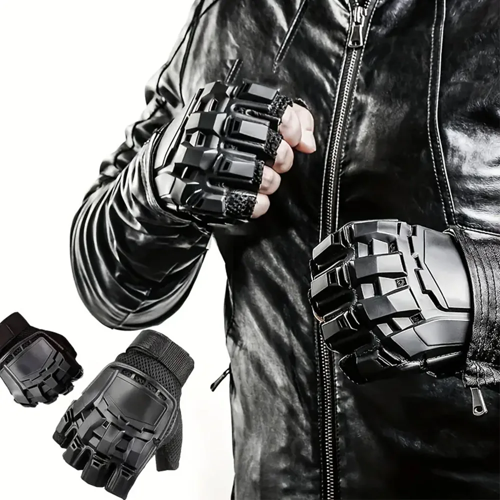 Tech Wear Accessories - Thermal Fingerless Gloves - Warm, Water-Resistant,