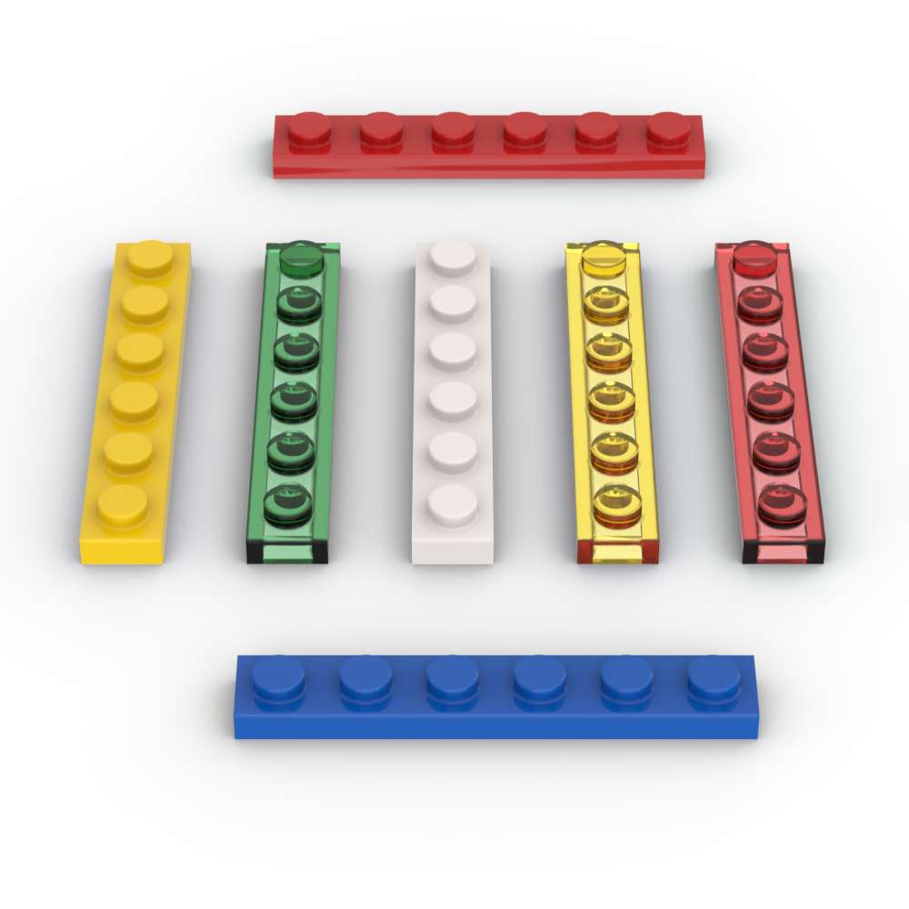 MOC 10PCS Plate 3666 1X6  Buil - đánh giá và giá Tech Accessories For Kids