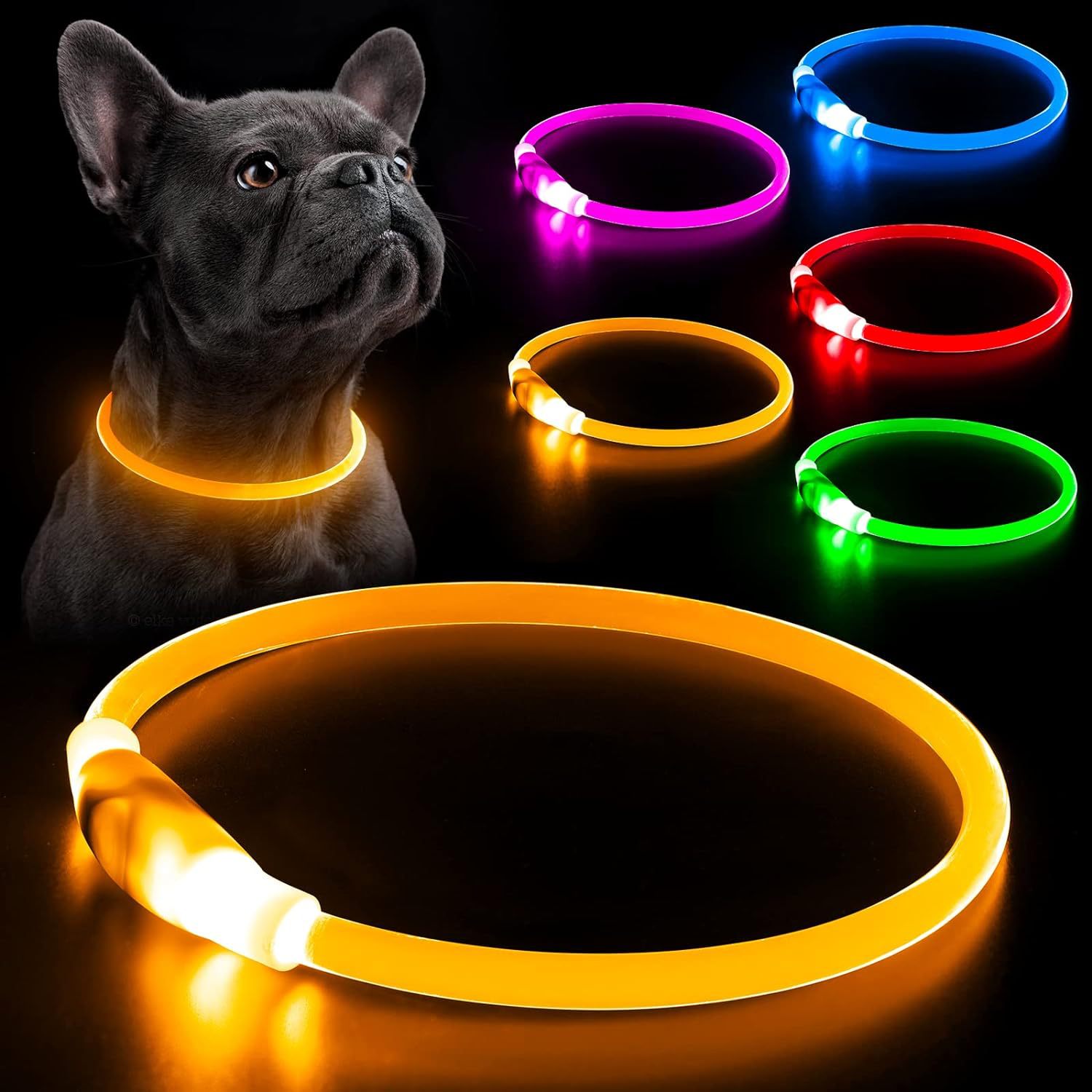 LED Dog Collar Rechargeable 3  - đánh giá và giá Tech Dog Accessories