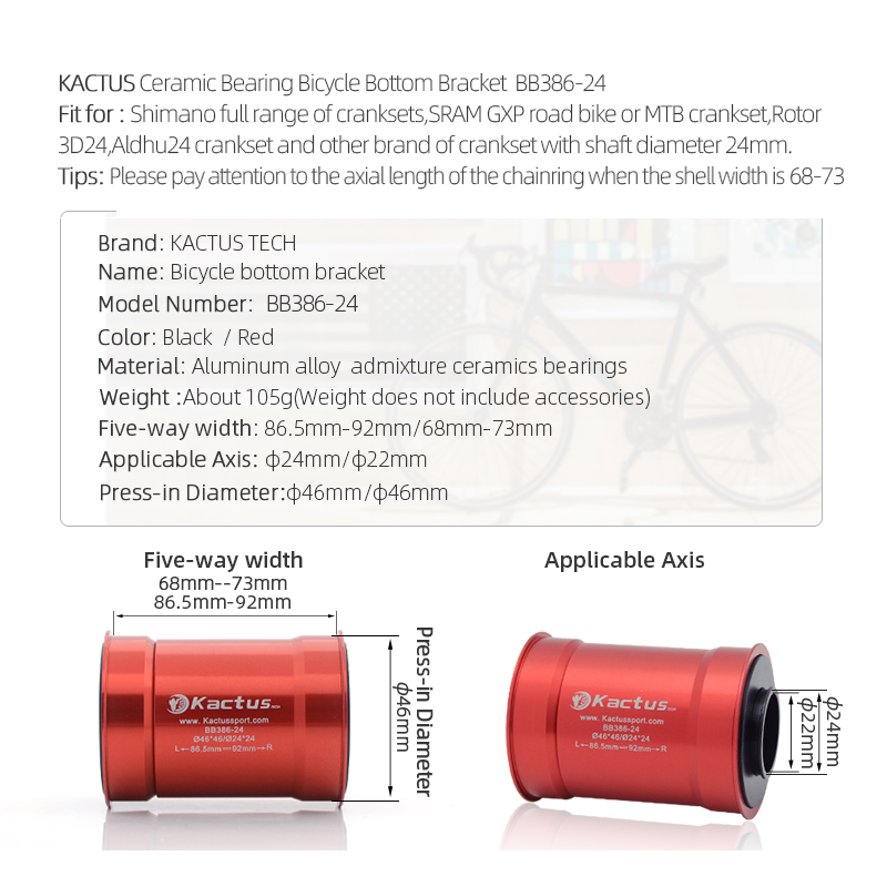 KACTUS Bike Bottom Bracket Cer - đánh giá và giá Tech Bike Accessories