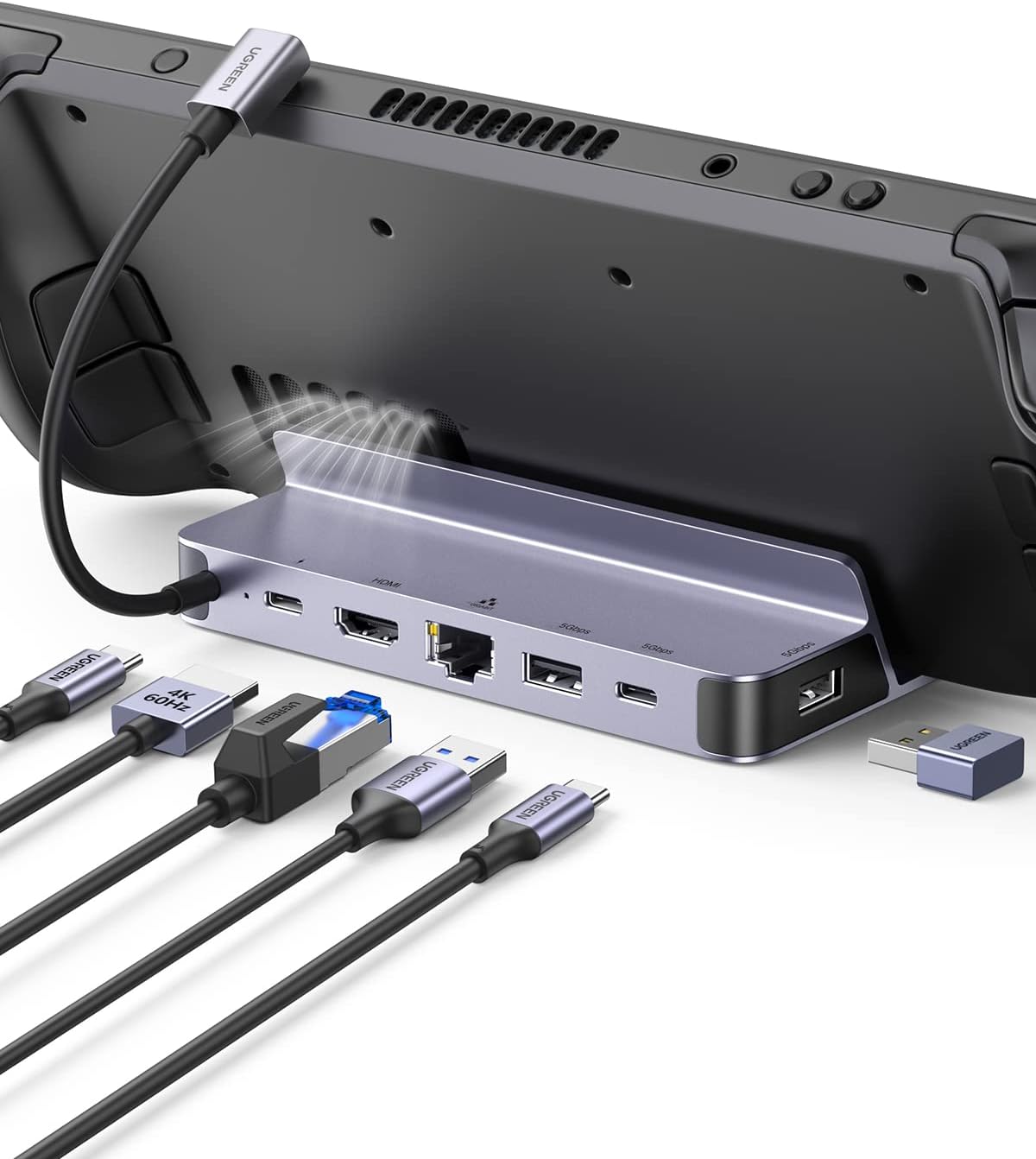 UGREEN Steam Deck Dock 6-in-1  - đánh giá và giá Usb C To Hdmi