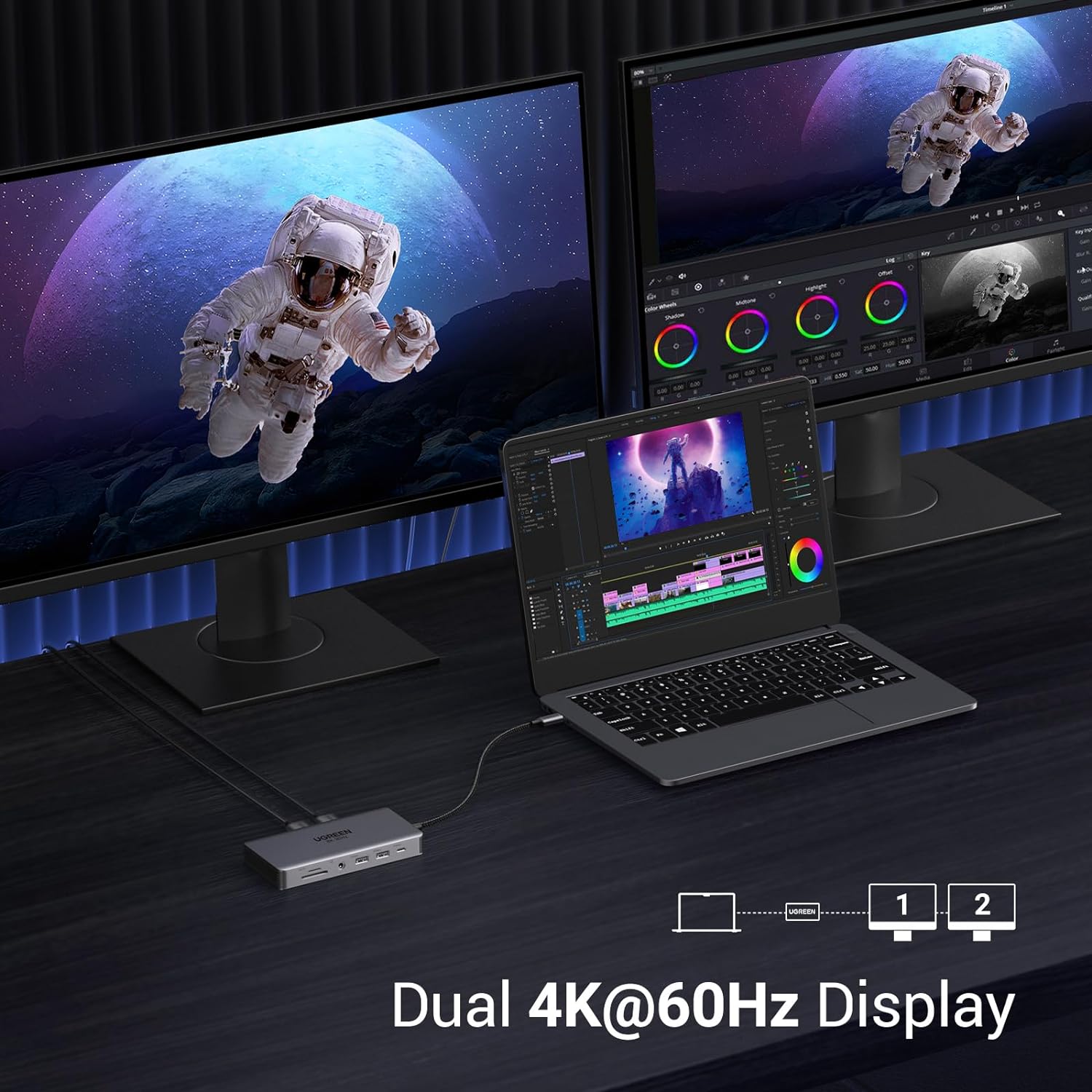 UGREEN Revodok Pro 211 Laptop  - đánh giá và giá Usb C To Hdmi