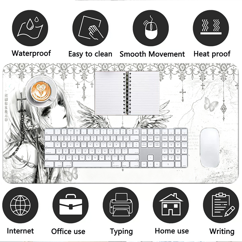 Leather Mousepad Black White A - đánh giá và giá Tech Gaming Accessories